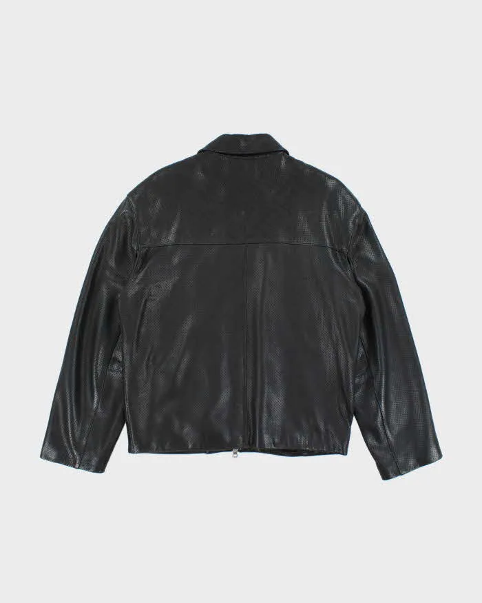 Vintage 2000's Danier Perforated Leather Harrington Jacket - S sold by Rokit product image thumbnail 2