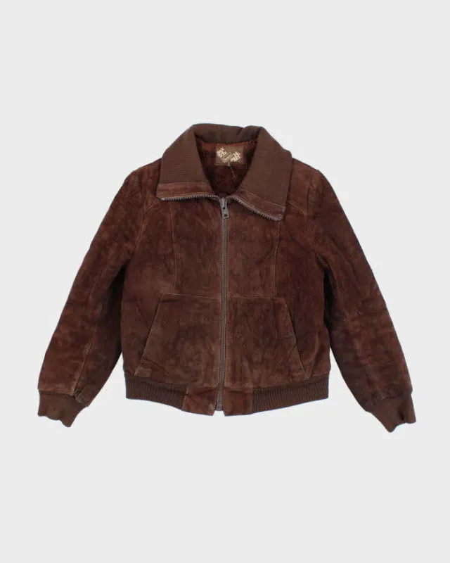 Vintage 80s Sears Suede Jacket - S sold by Rokit