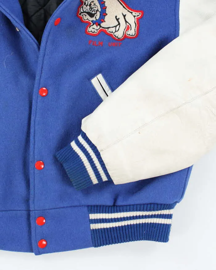 Vintage 70's Mad High Embroidered Heavyweight Leather Varsity Jacket - M sold by Rokit product image thumbnail 4