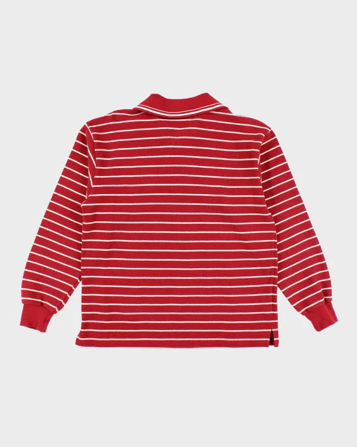 Vintage Y2K Tommy Hilfiger Striped Long-sleeved Polo Shirt - S sold by Rokit product image thumbnail 2