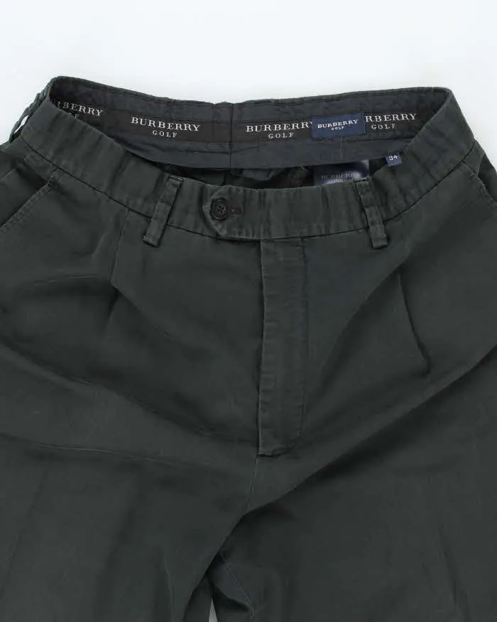 Vintage Y2K Burberry Golf Straight Leg Chino Trousers - W30 L26 sold by Rokit product image thumbnail 3