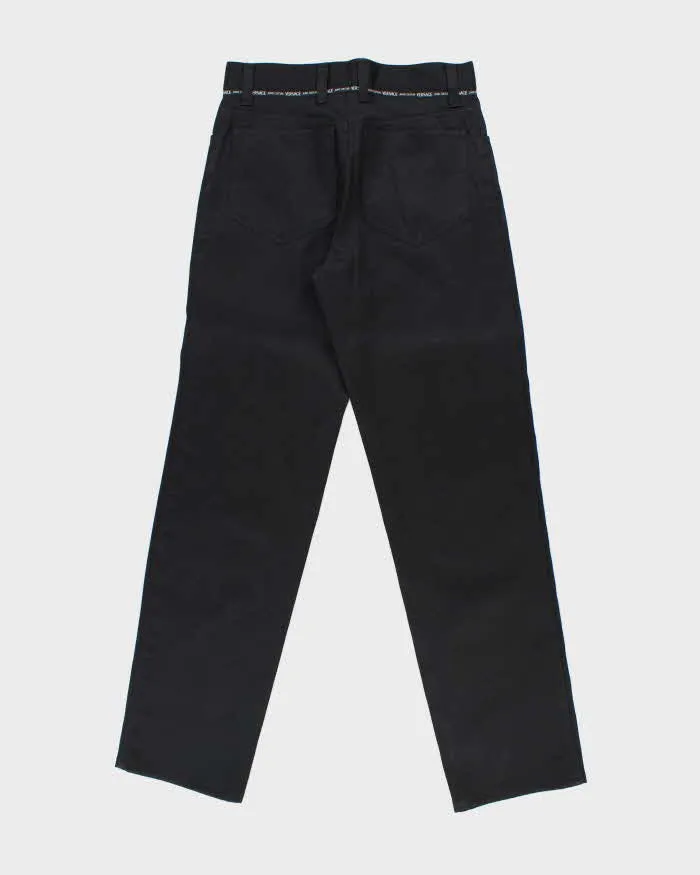 Vintage 90s Versace Black Trousers - W30 L32 sold by Rokit product image thumbnail 2