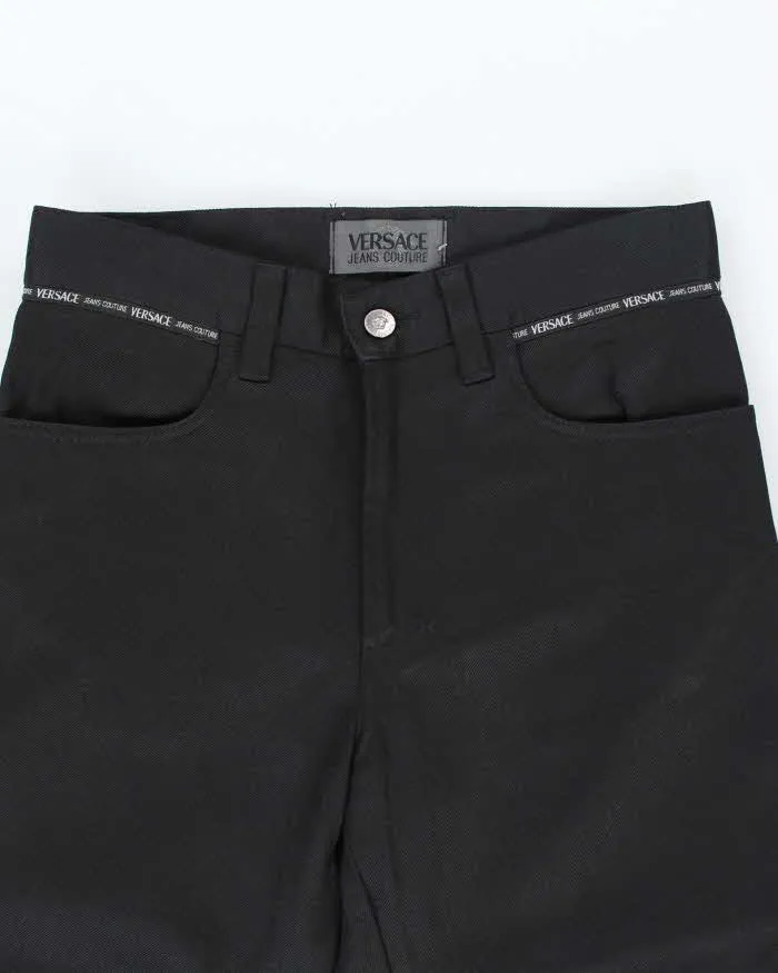 Vintage 90s Versace Black Trousers - W30 L32 sold by Rokit product image thumbnail 3