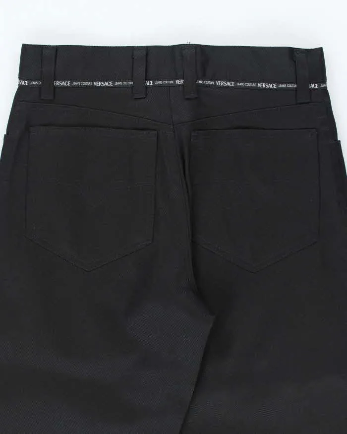 Vintage 90s Versace Black Trousers - W30 L32 sold by Rokit product image thumbnail 4