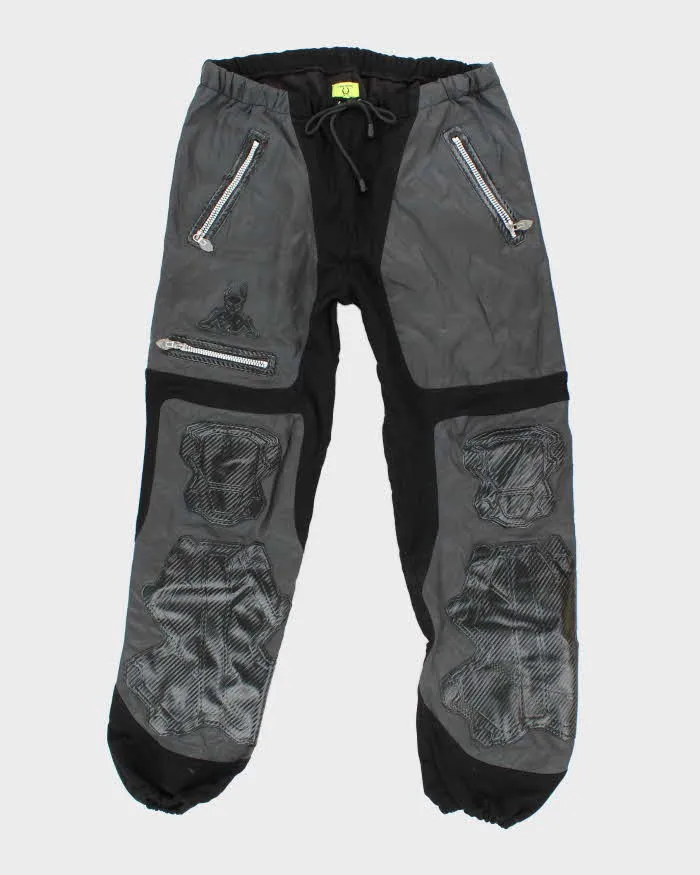 Vintage Cyberdog x Kappa Heavyweight Panelled Tracksuit Bottoms - W30 L26 sold by Rokit