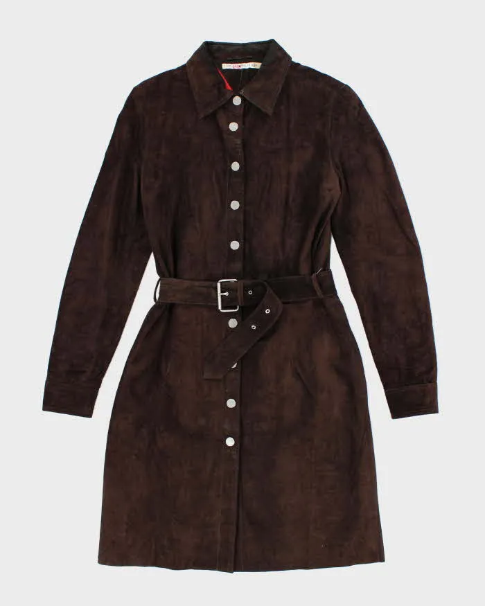 Vintage Tommy Hilfiger Suede Belted Jacket - S sold by Rokit