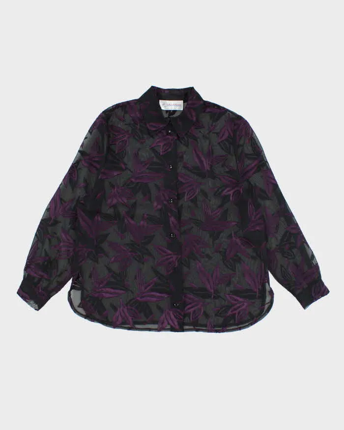 Vintage 90s Nygard Mesh Blouse - L sold by Rokit