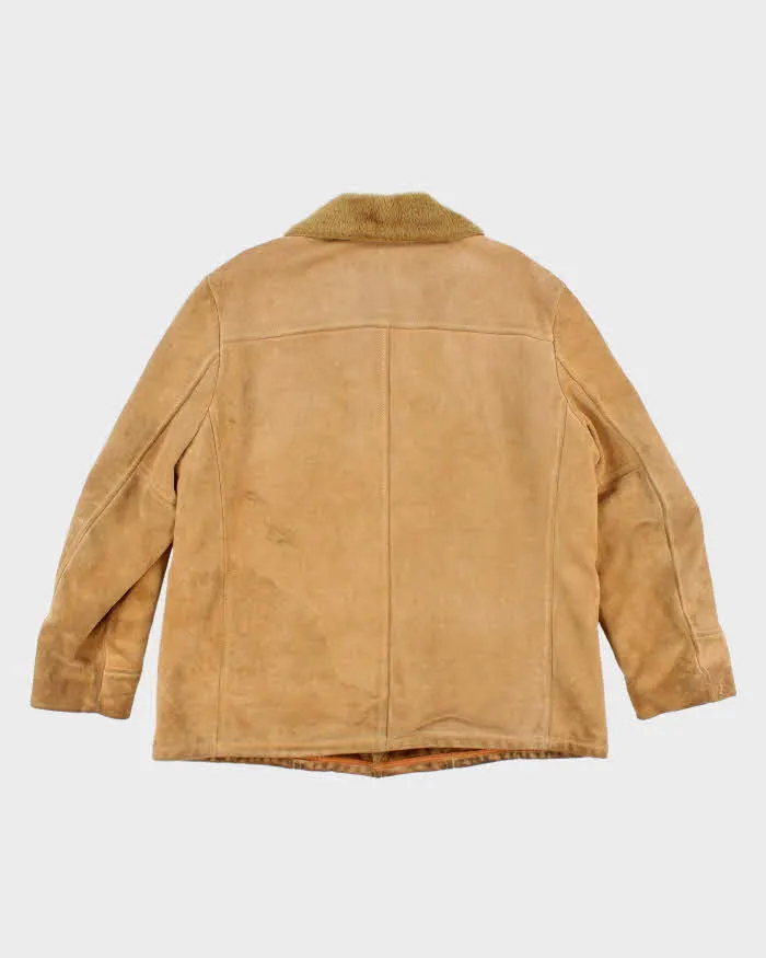 Vintage 70's Sears Sherpa Lined Heavyweight Button Up Suede Jacket - L sold by Rokit product image thumbnail 2