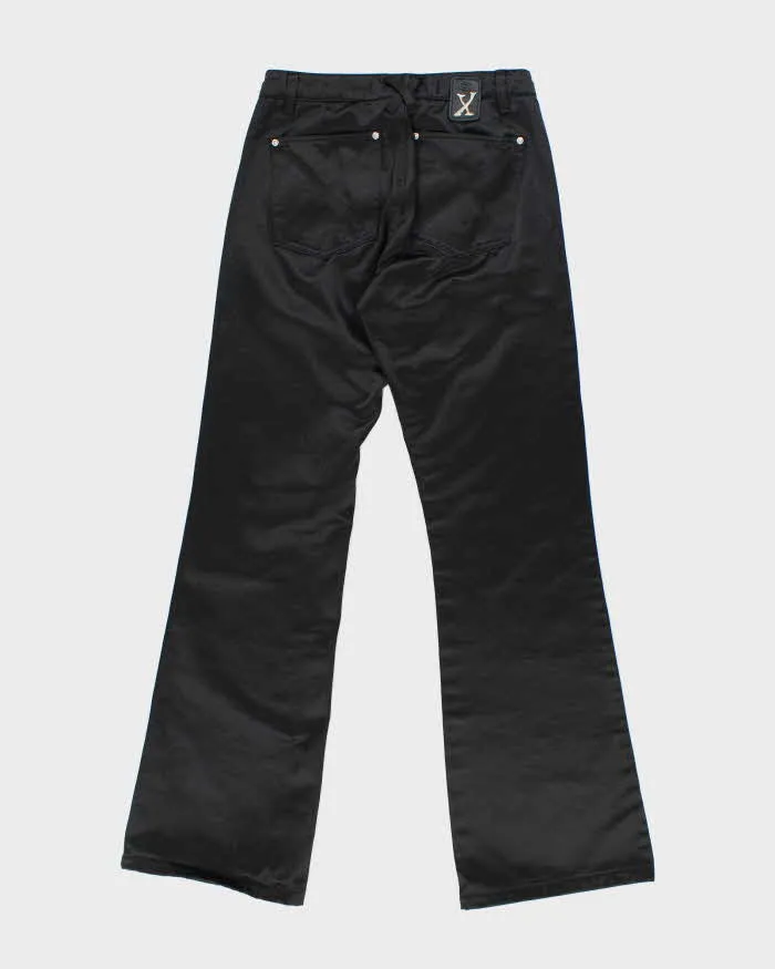 Vintage Y2k 00s GX Black Shiny Bootcut Trousers - W26 L31 sold by Rokit product image thumbnail 2
