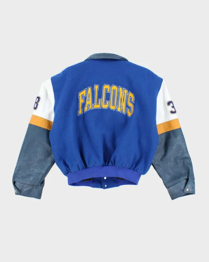 Vintage 80's Falcons Football Heavyweight Leather Varsity Jacket - M sold by Rokit product image thumbnail 2
