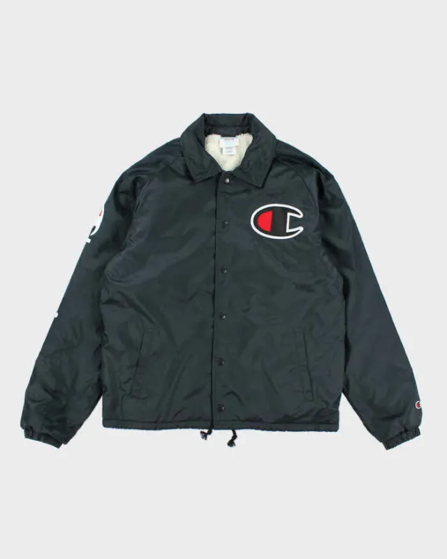 Vintage Champion Big Patch Button Up Insulated Coach Jacket - M sold by Rokit