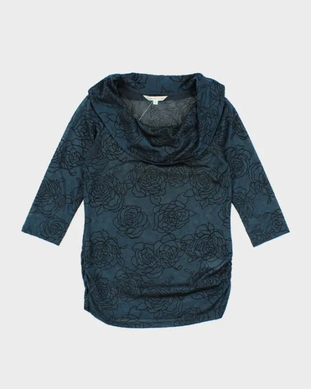 Vintage Y2k 00s Cleo Cowl Neck Sheer Top - S sold by Rokit