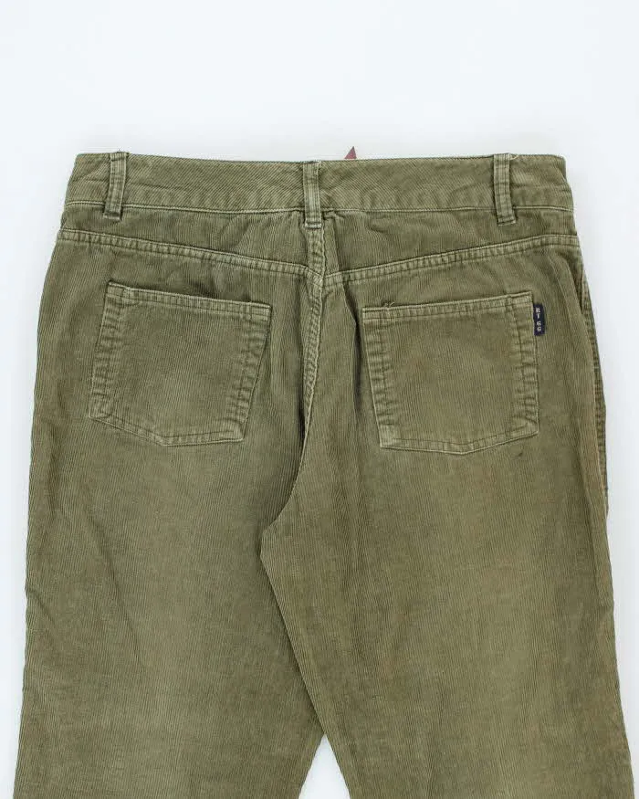 Vintage 90s Route 66 Green Lace-Up Cord Trousers - W33 L31 sold by Rokit product image thumbnail 4