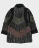 Vintage Leather Patchwork Long Jacket - M sold by Rokit