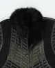 Vintage Leather Patchwork Long Jacket - M sold by Rokit