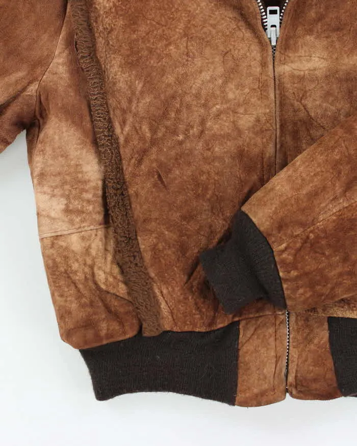 Vintage 80s Schott Suede Bomber Jacket - M sold by Rokit product image thumbnail 4