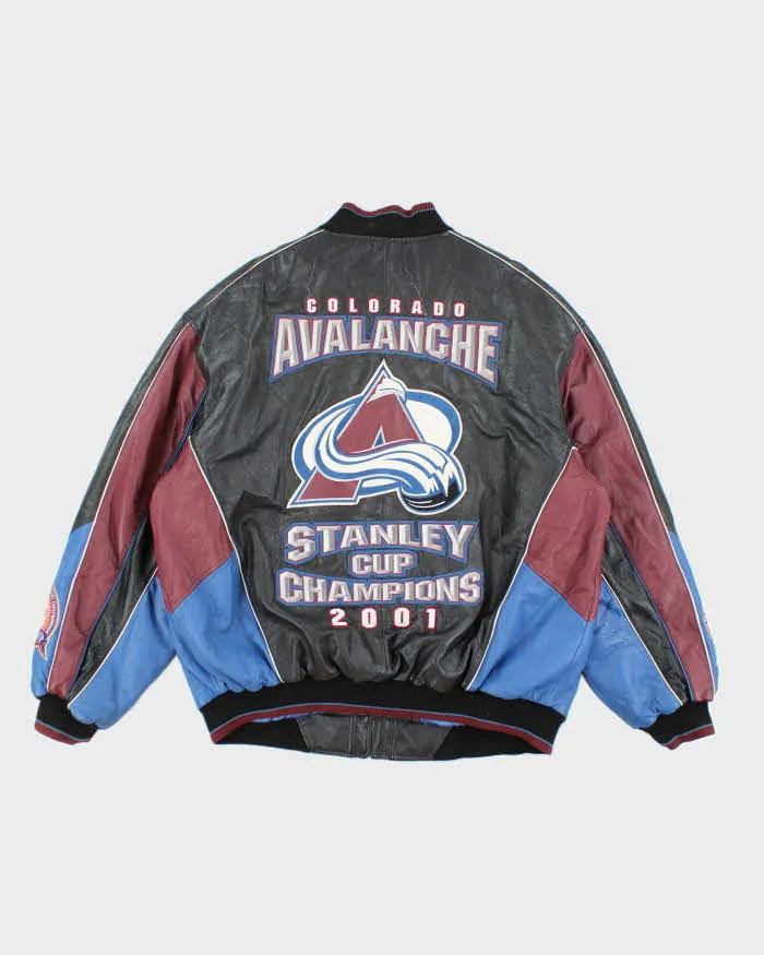 Vintage 2000's Stanley Cup Champions Heavyweight Embroidered Leather Varsity Jacket - XL sold by Rokit product image thumbnail 2