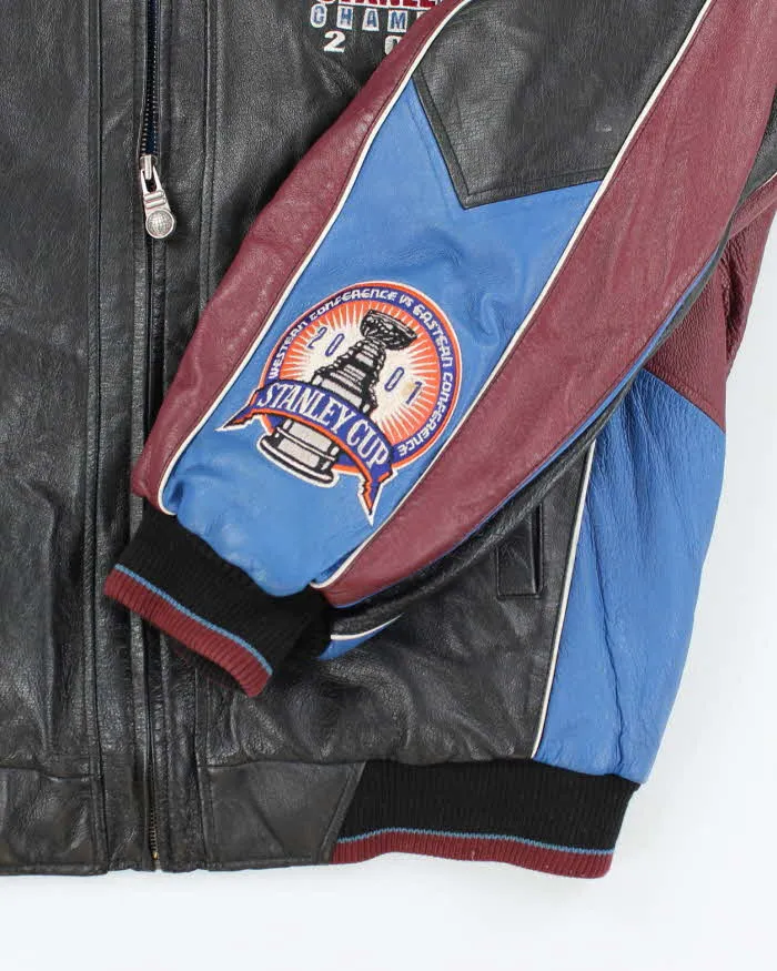 Vintage 2000's Stanley Cup Champions Heavyweight Embroidered Leather Varsity Jacket - XL sold by Rokit product image thumbnail 4