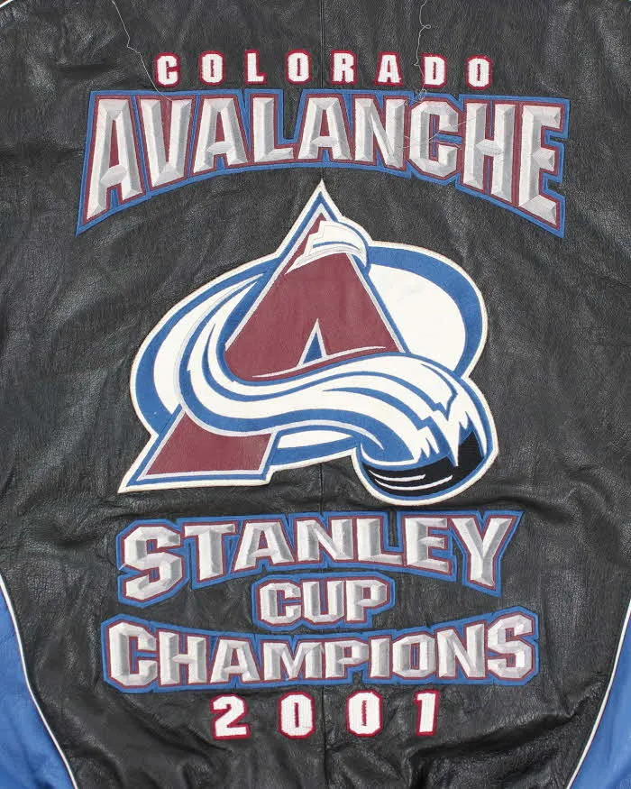 Vintage 2000's Stanley Cup Champions Heavyweight Embroidered Leather Varsity Jacket - XL sold by Rokit product image thumbnail 5