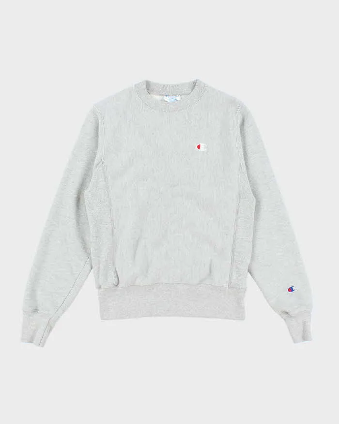 Vintage Y2k 00s Champion Grey Reverse Weave Sweatshirt - XS sold by Rokit