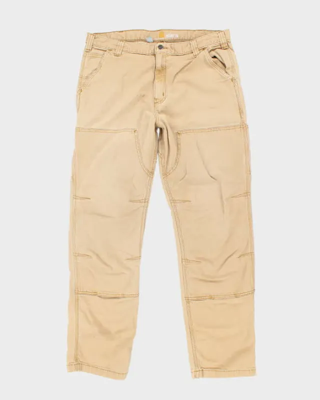 Vintage Carhartt Faded Double Knee Carpenter Trousers - W36 L32 sold by Rokit