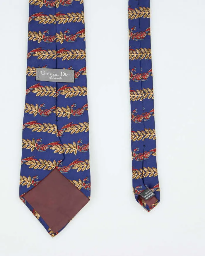 Vintage 90's Christian Dior Patterned Silk Tie sold by Rokit product image thumbnail 2