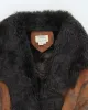 Vintage Novelti Faux Suede Fur Lined Coat - L sold by Rokit