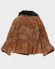 Vintage Novelti Faux Suede Fur Lined Coat - L sold by Rokit