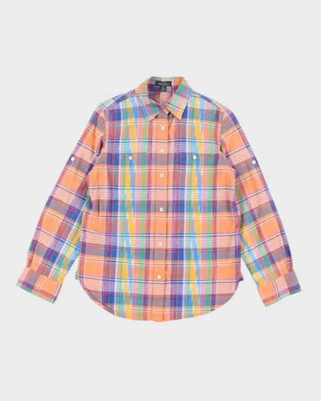 Vintage Ralph Lauren Multicoloured Checked Blouse - S sold by Rokit