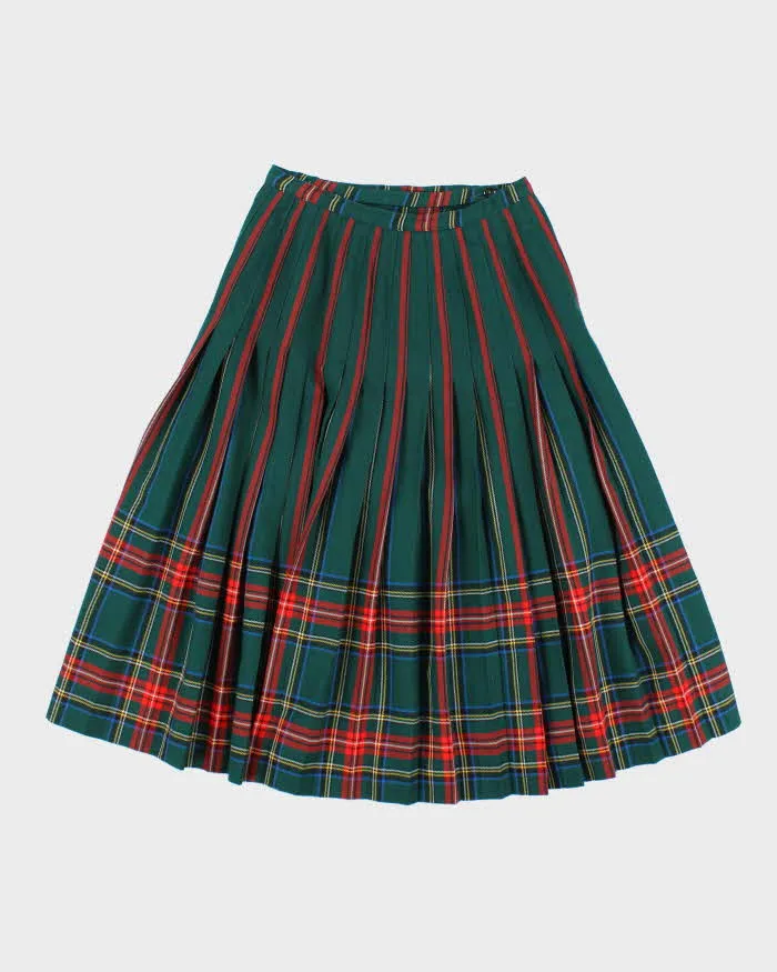 Vintage Aljean Wool Striped & Checked Skirt - XS sold by Rokit product image thumbnail 2