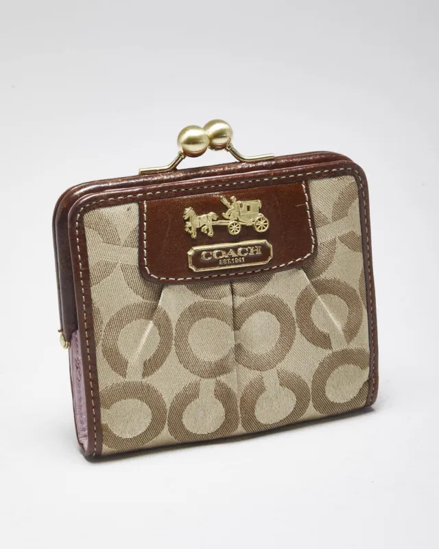 Vintage Coach Monogram Purse sold by Rokit
