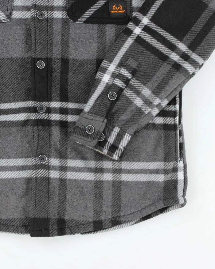 Vintage Y2k 00s Realtree Lined Checked Fleece Flannel Shirt - S sold by Rokit product image thumbnail 4