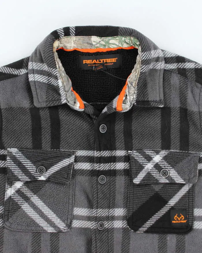 Vintage Y2k 00s Realtree Lined Checked Fleece Flannel Shirt - S sold by Rokit product image thumbnail 3