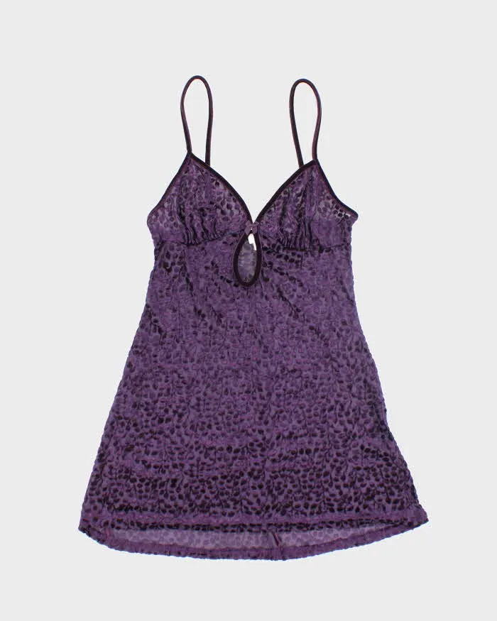 Vintage 90s La Senza Velvet Sheer Cami - S sold by Rokit