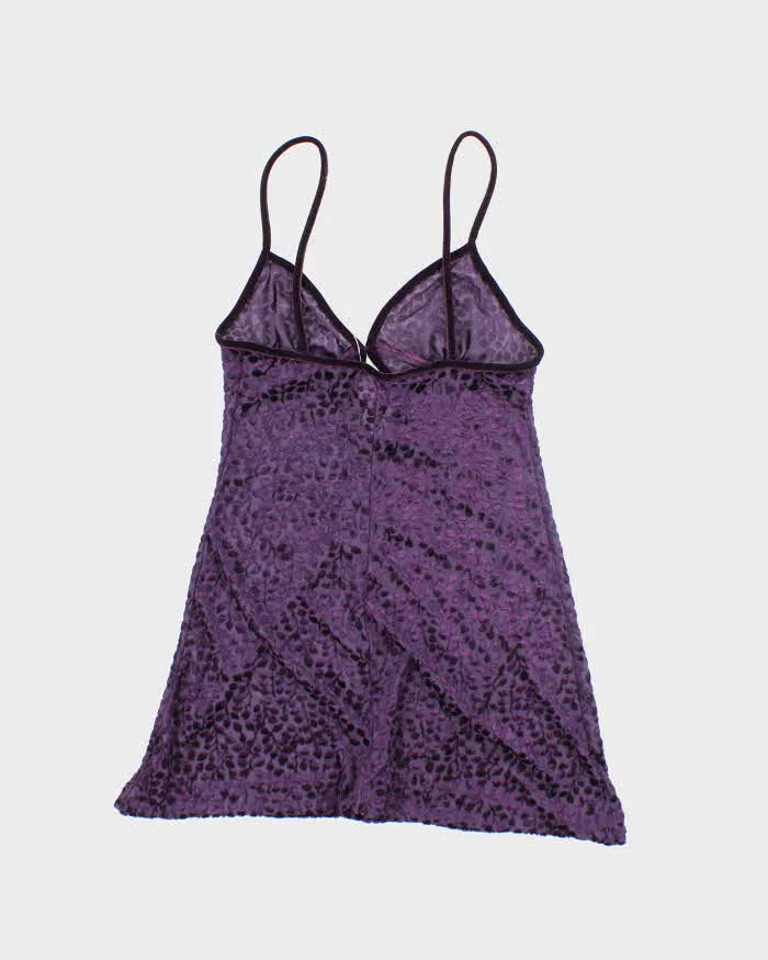 Vintage 90s La Senza Velvet Sheer Cami - S sold by Rokit product image thumbnail 2