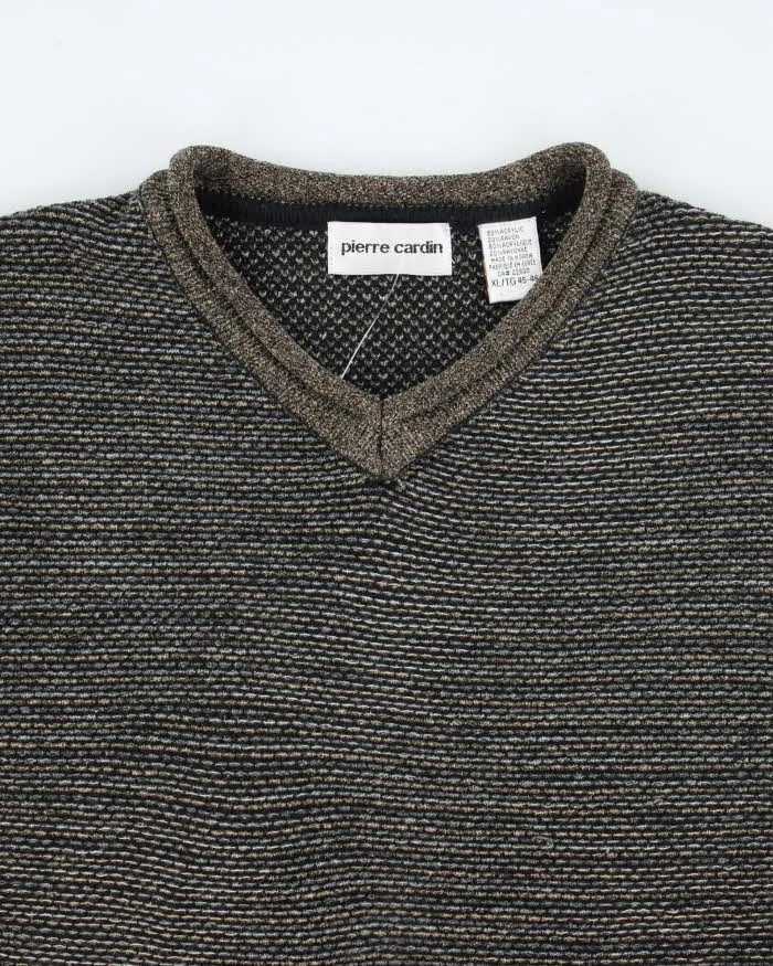 Vintage 90's Pierre Cardin Chunky V-Neck Jumper - XL sold by Rokit product image thumbnail 3