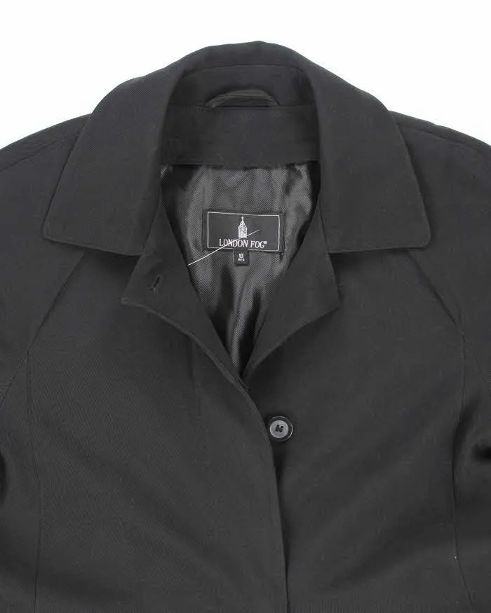 Vintage London Fog Black Lined Trench Coat - S sold by Rokit product image thumbnail 3
