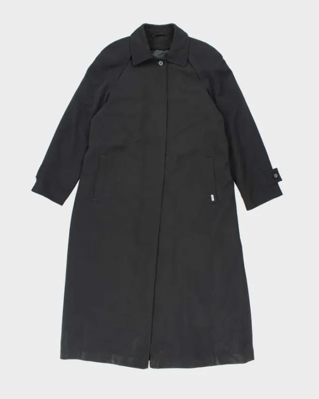 Vintage London Fog Black Lined Trench Coat - S sold by Rokit