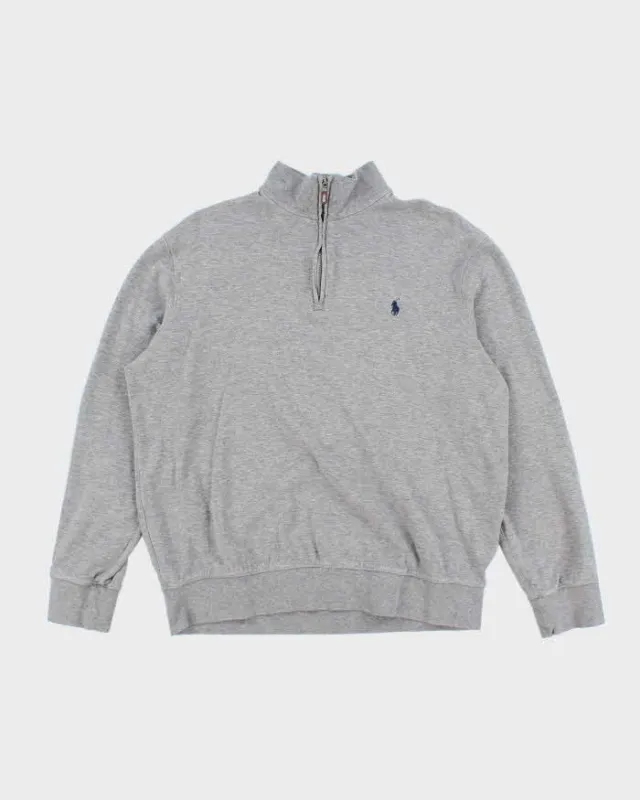 Vintage Ralph Lauren Quarter-Zip Sweatshirt - M sold by Rokit