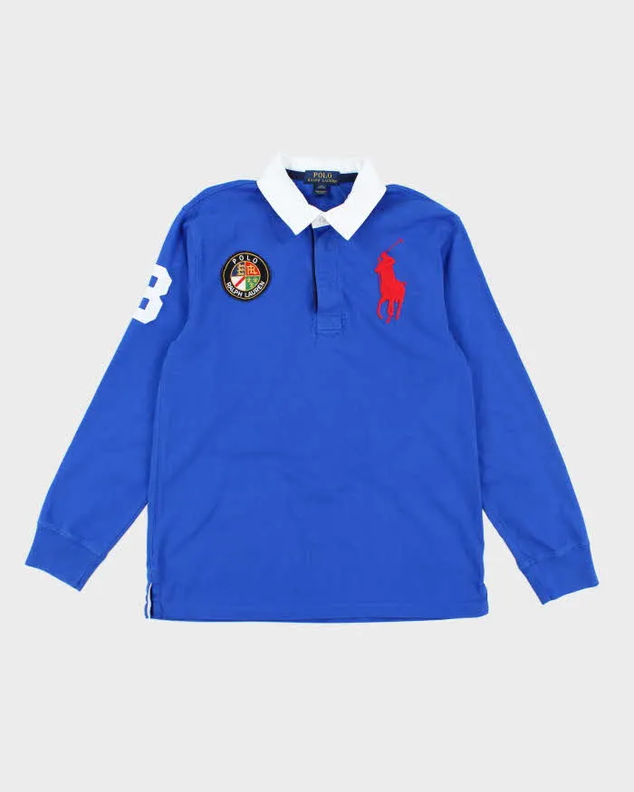 Vintage Women's 2000's Ralph Lauren Big Horse Rugby Shirt - L sold by Rokit