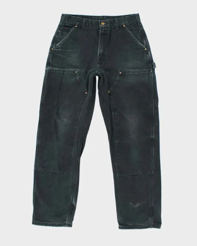 Vintage 90's Carhartt Heavyweight Faded Double Knee Carpenter Trousers - W30 L30 sold by Rokit
