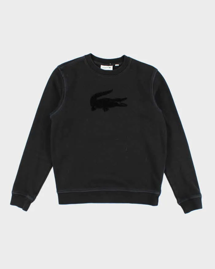 Vintage Lacoste Black Sweatshirt - S sold by Rokit