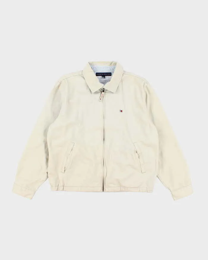 Vintage Tommy Hilfiger Beige Lightweight Jacket - L sold by Rokit