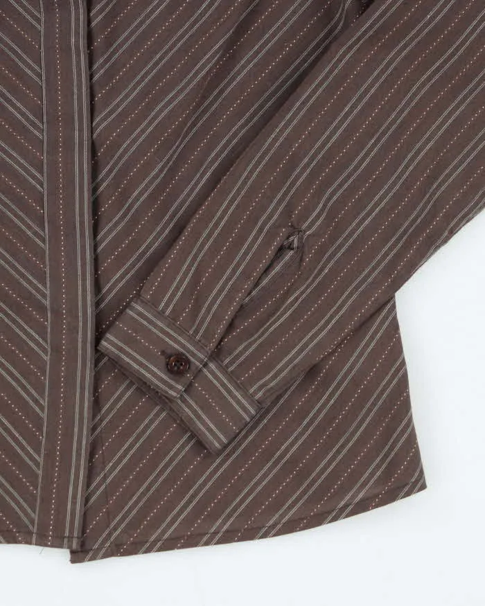 Vintage Y2k 00s Wanko Brown Blouse - S sold by Rokit product image thumbnail 4