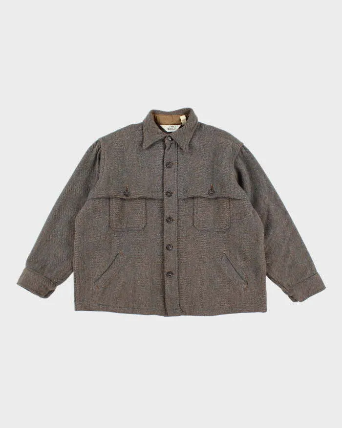 Vintage 80's Woolrich Wool Button Up Flannel Shacket - M sold by Rokit
