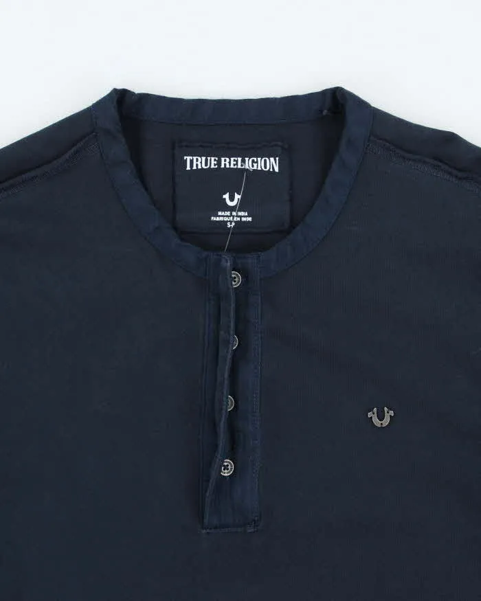 Vintage Y2K True Religion Quarter Button Up Small Logo Long-sleeved T-Shirt - S sold by Rokit product image thumbnail 3