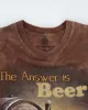 Vintage Y2k 00s The Mountain The Answer Is Beer T-shirt - L sold by Rokit