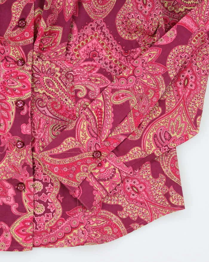 Vintage Y2k 00s Jones New York Paisley Pattern Blouse - M sold by Rokit product image thumbnail 4