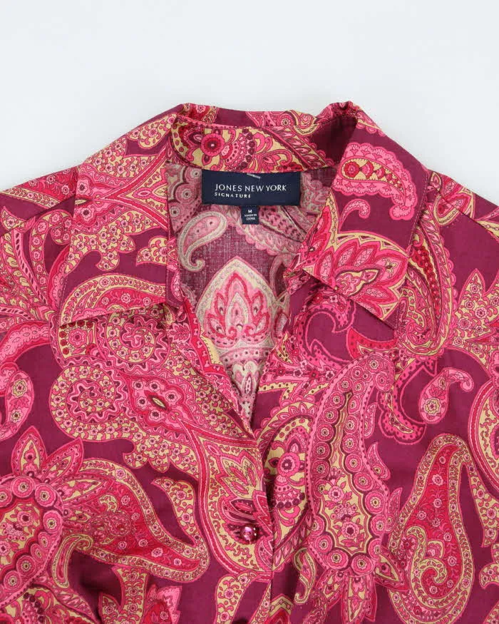 Vintage Y2k 00s Jones New York Paisley Pattern Blouse - M sold by Rokit product image thumbnail 3