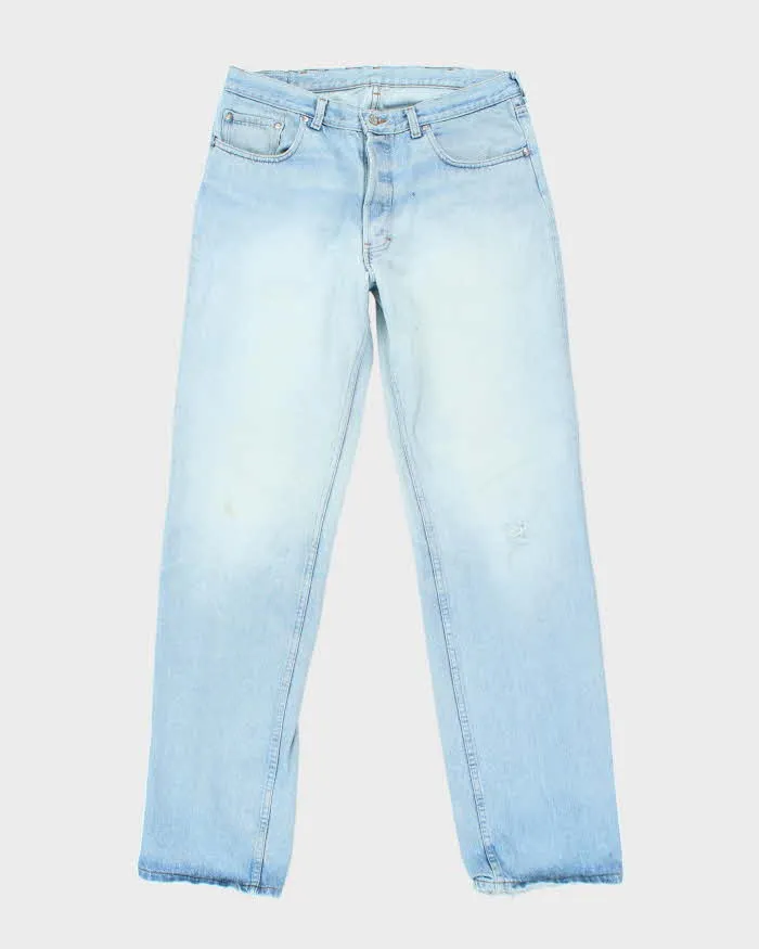 Vintage 90's Polo Jeans Ultra Light Wash Straight Leg Jeans - W34 L34 sold by Rokit